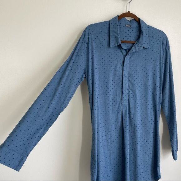 MONROW Long Sleeve Shirt Dress - M - Picture 6 of 9